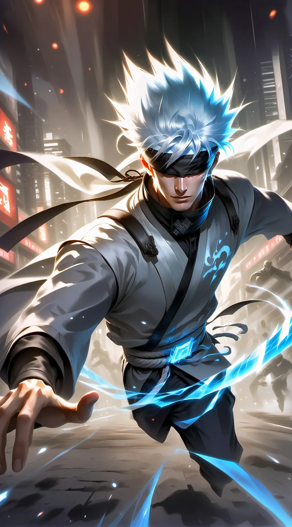 ai character: Gojo Satoru background