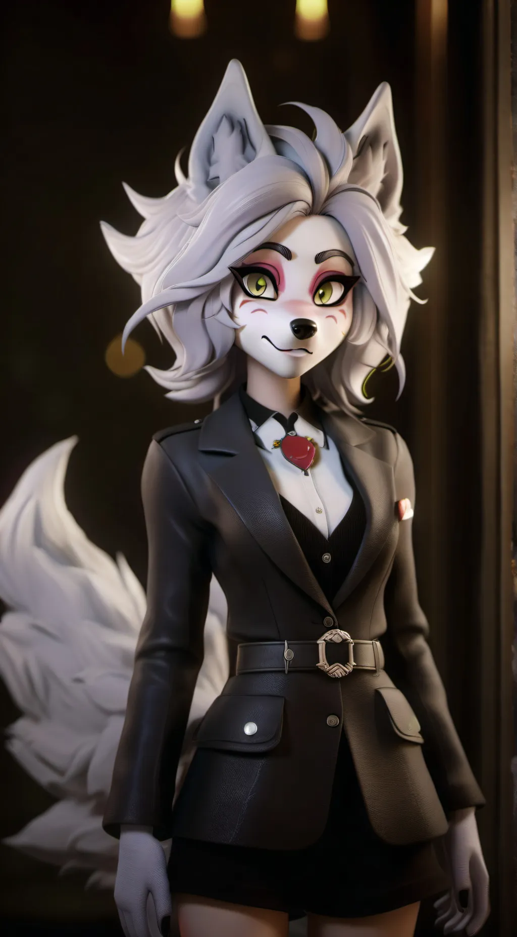 ai character: Roxanne  background
