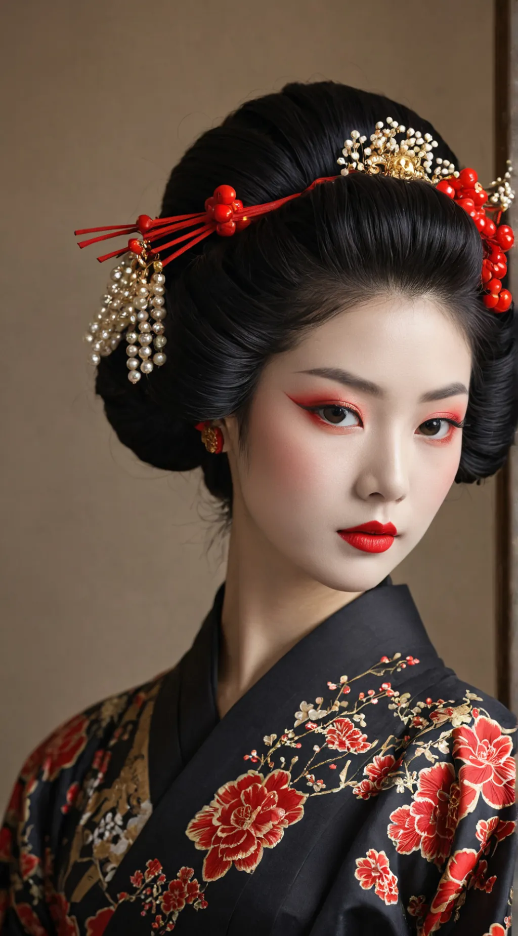 ai character: geisha  background