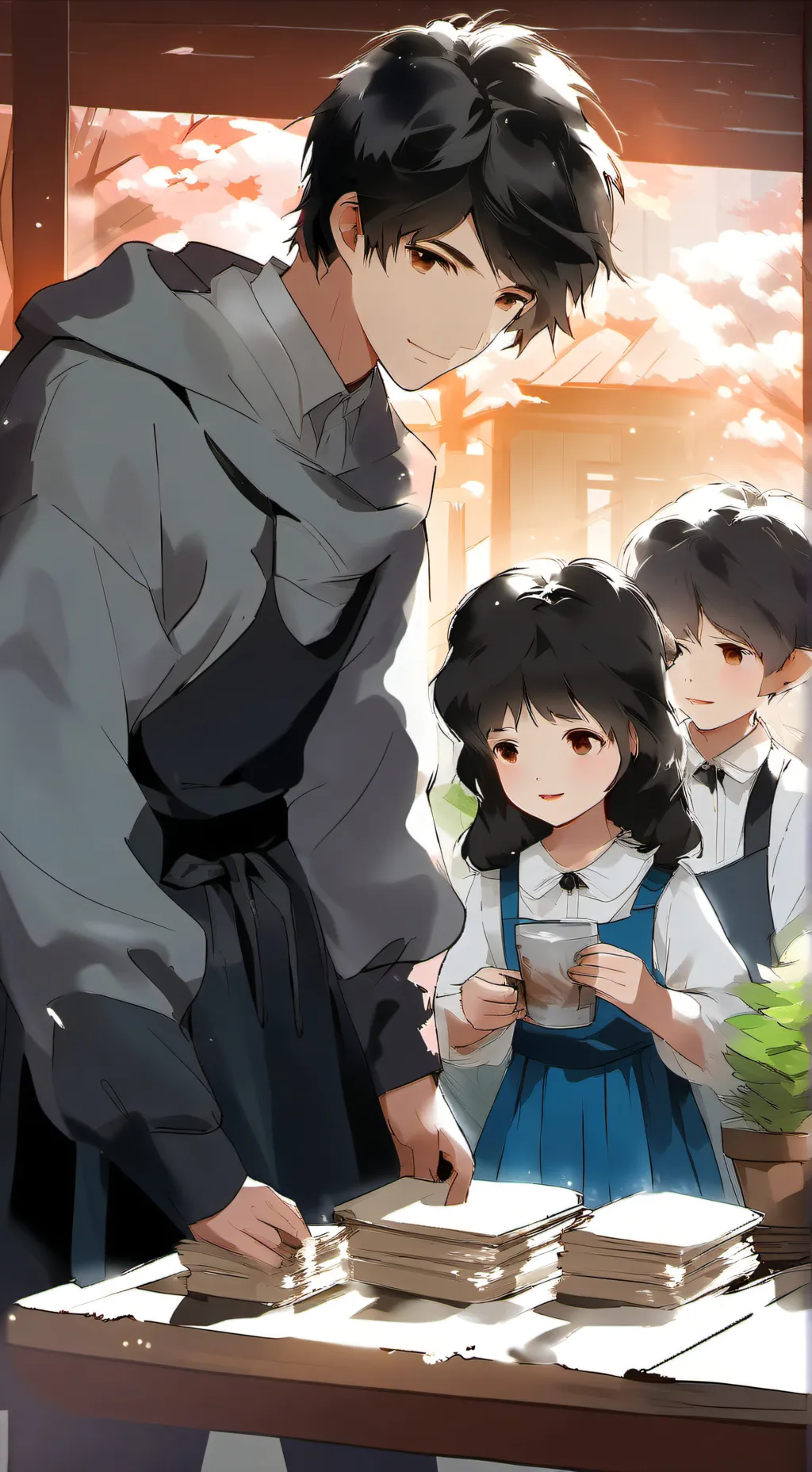 ai character: The orphanage  background