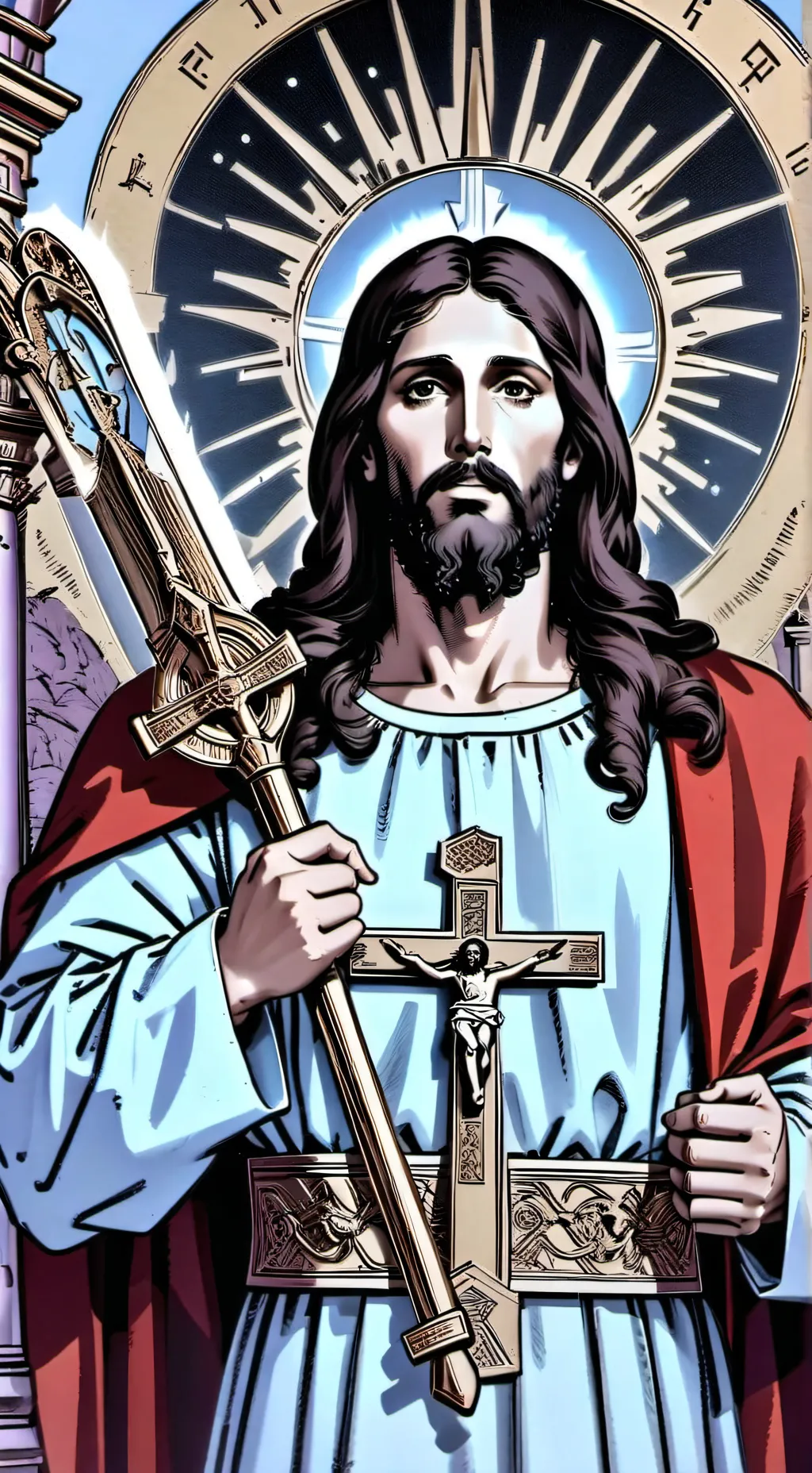 ai character: jesucristo background