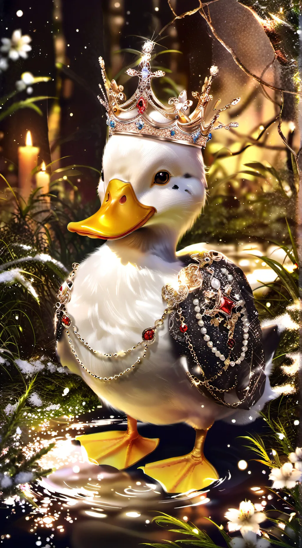 ai character: 👑Request Duck👑 background