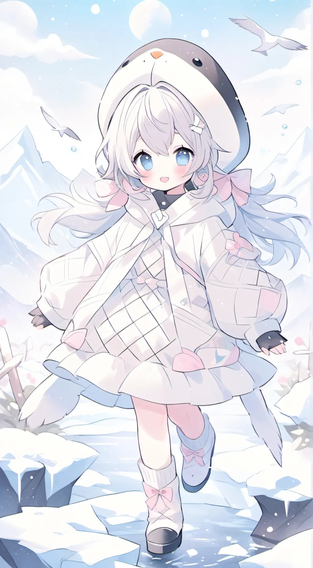 ai character: Winter Wonderland background