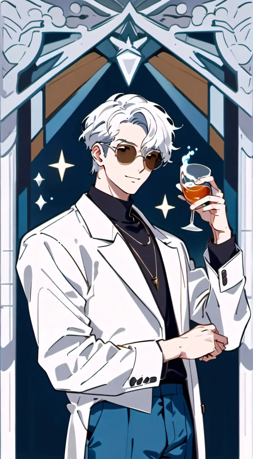 ai character: Russia X USA background