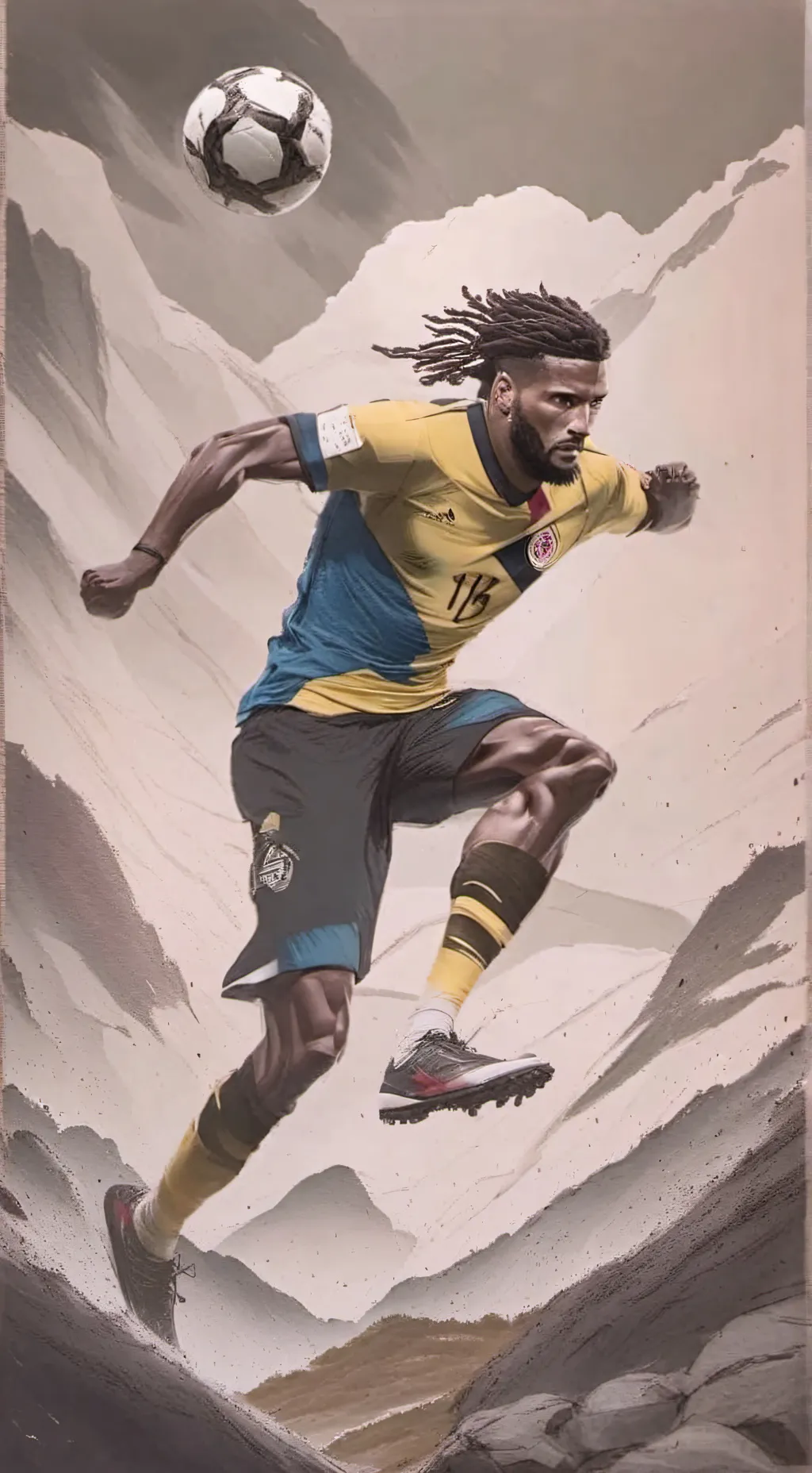 ai character: Cuadrado background