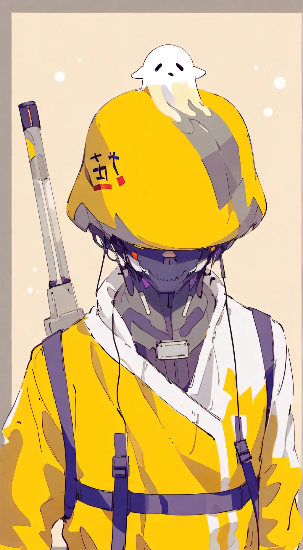 ai character: Ghost background