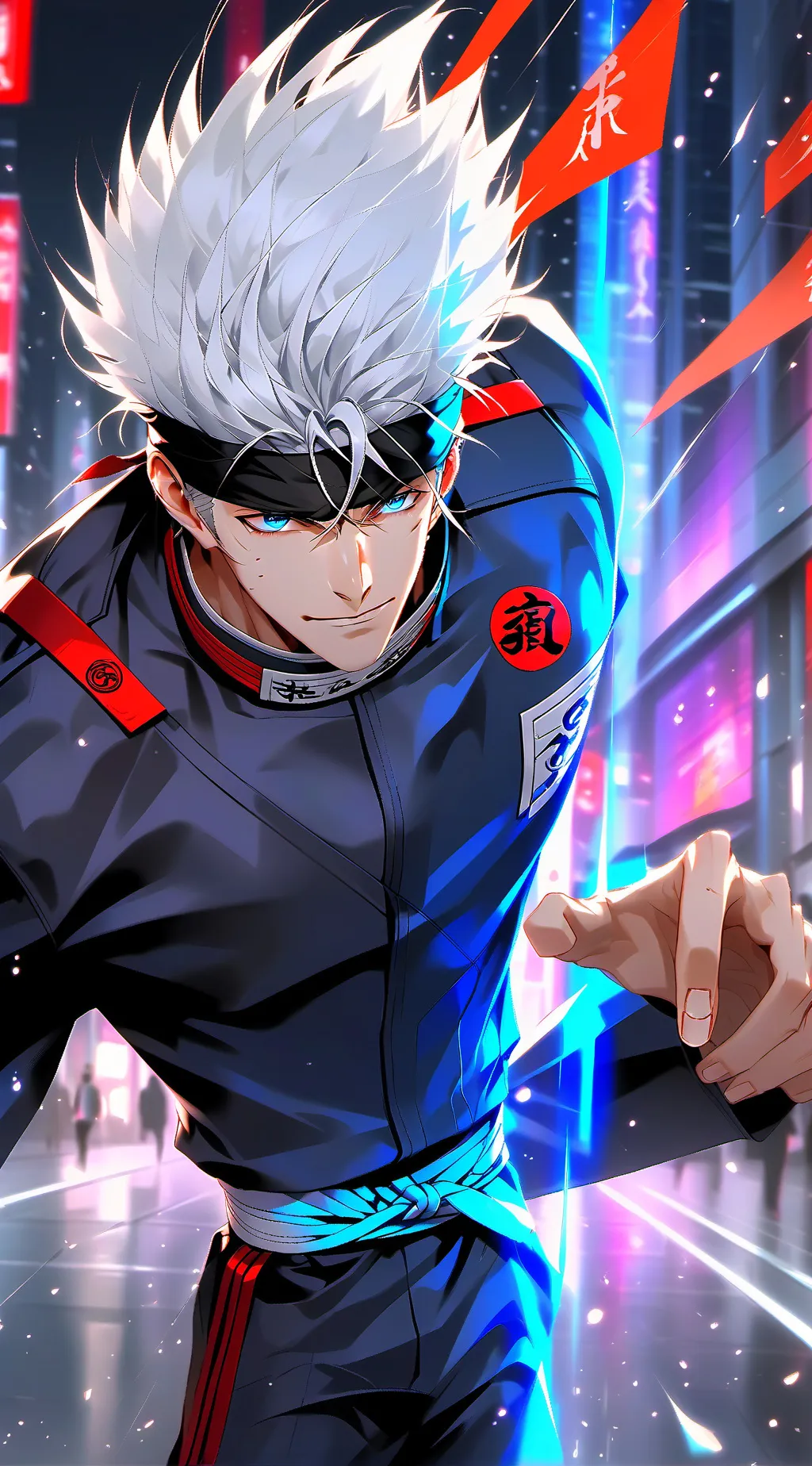 ai character: Gojo Satoru background