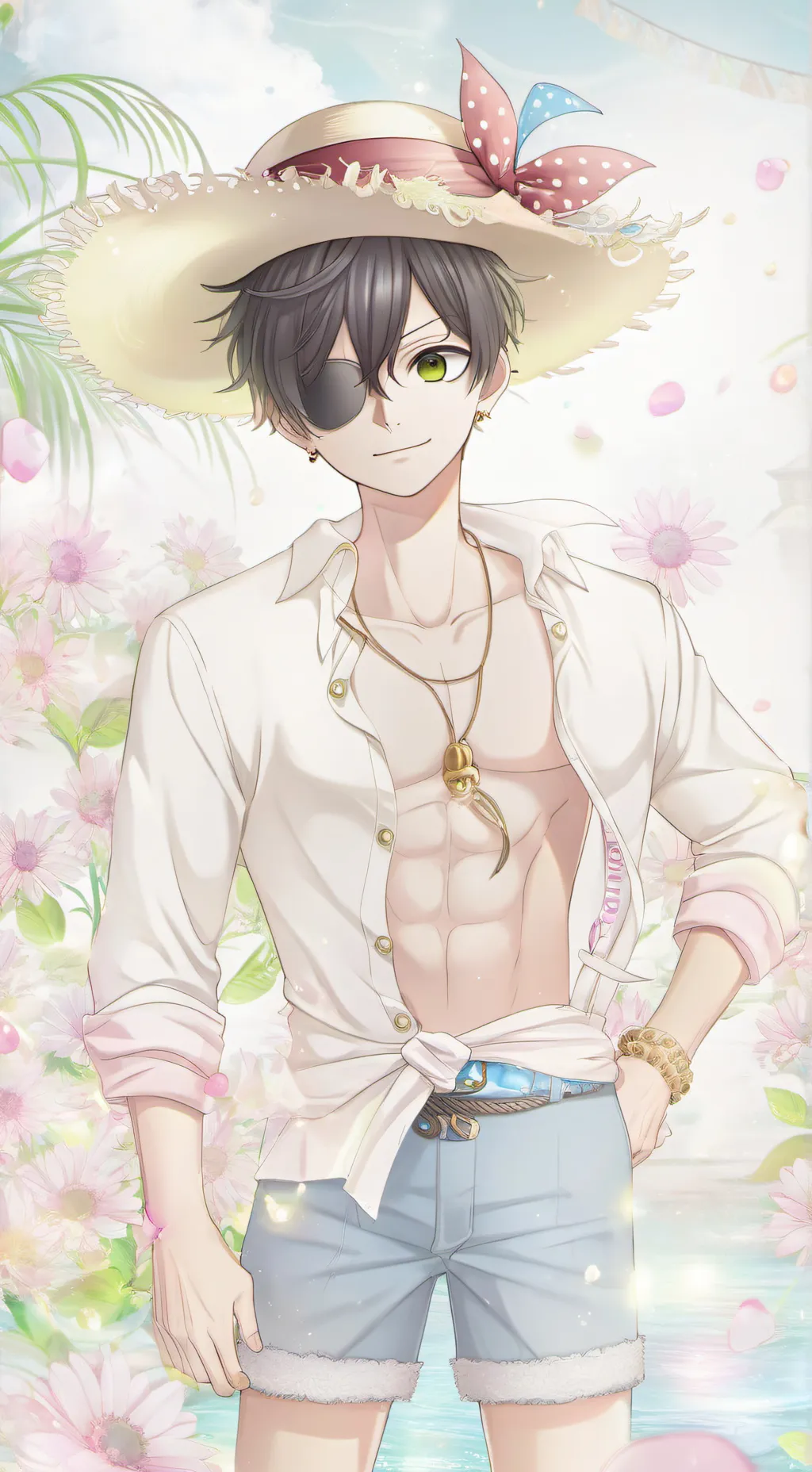 ai character: luffy background