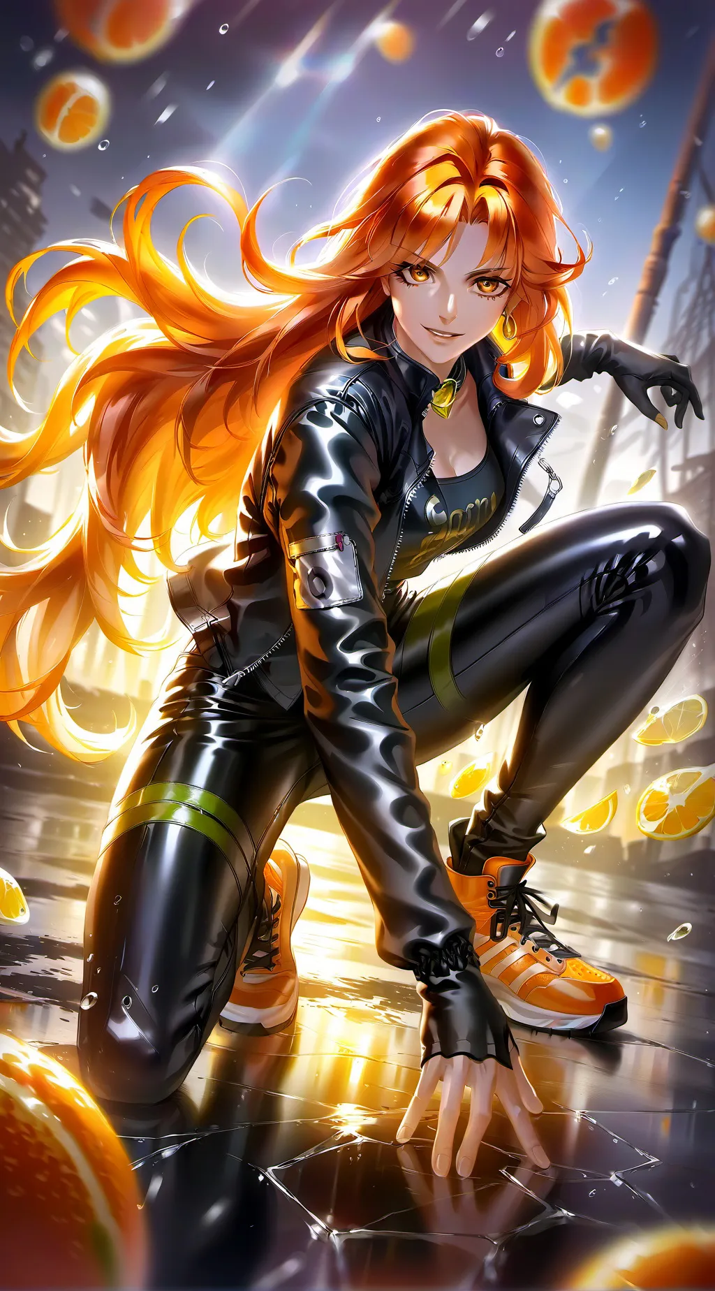 ai character: Burning Witch background