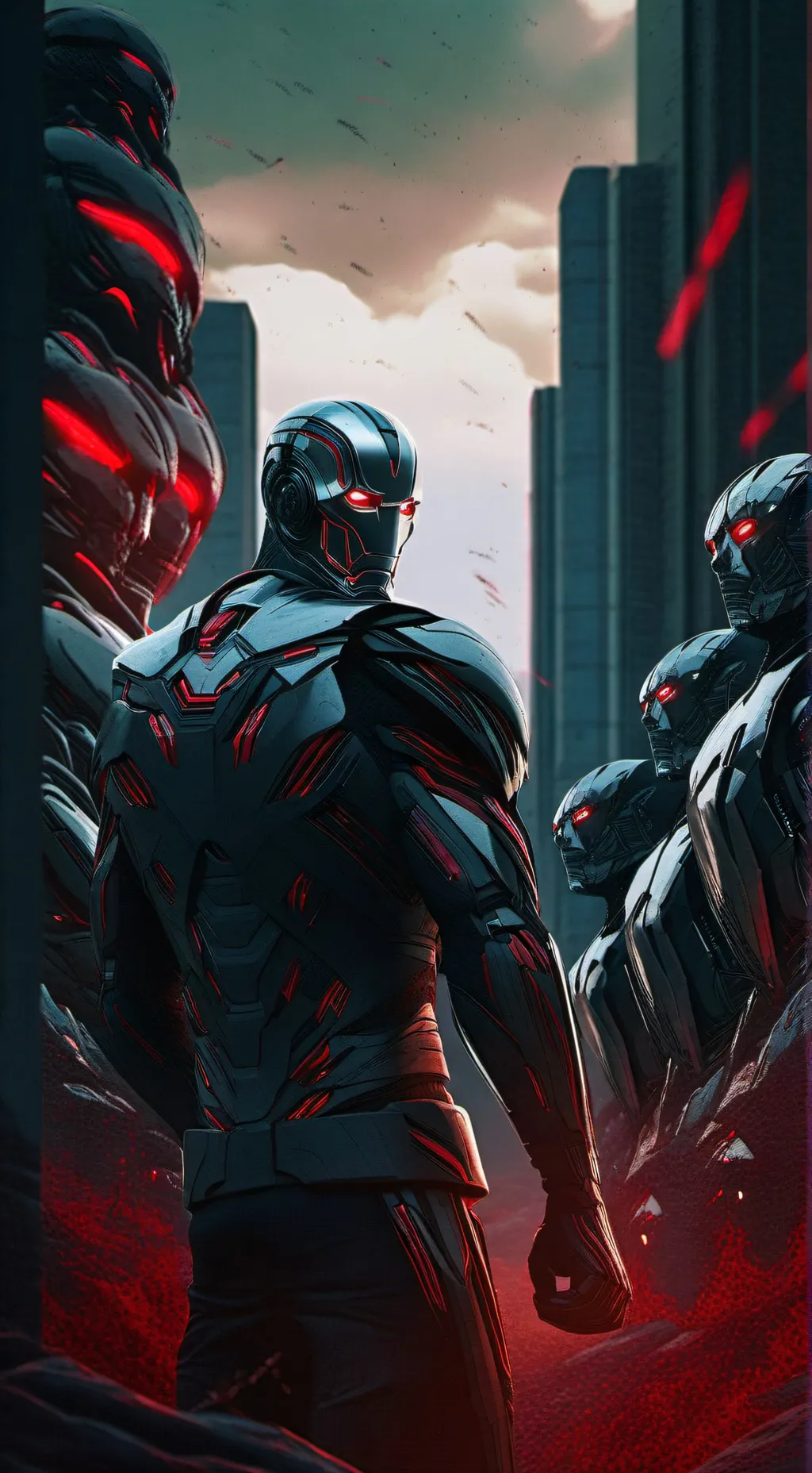 ai character: Avengers #1 background