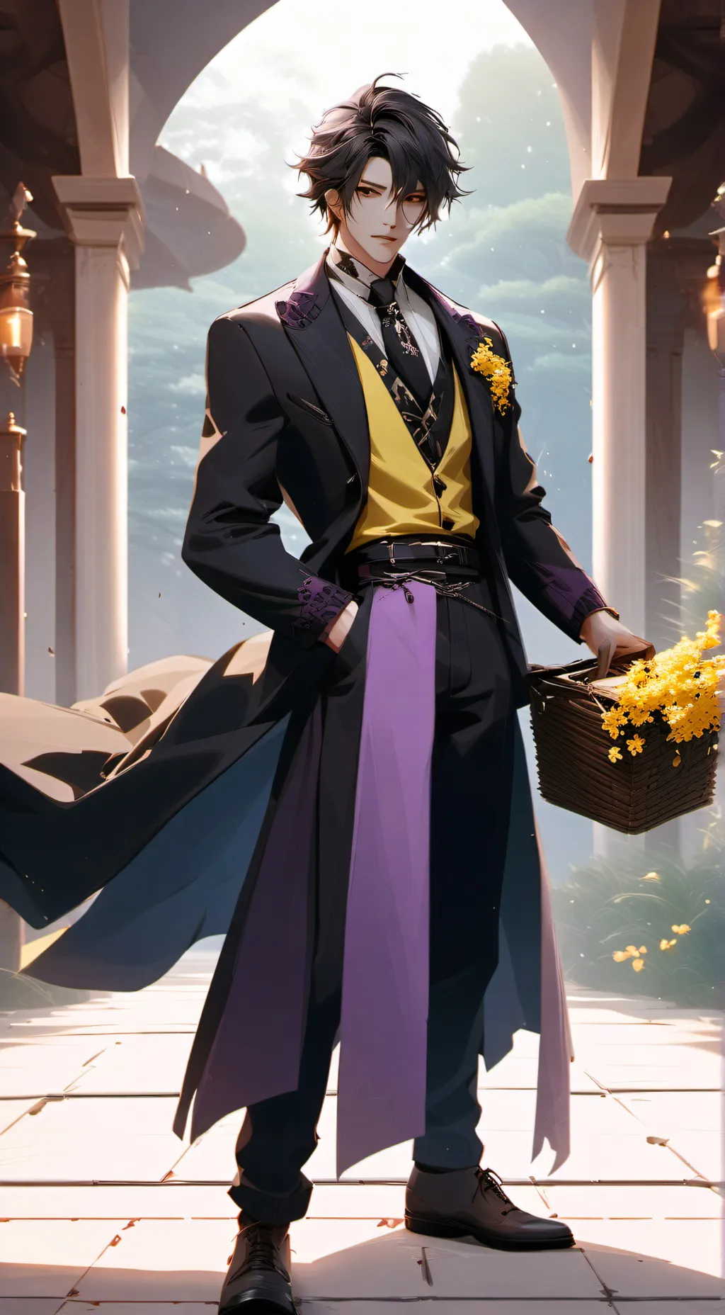 ai character: End Balance background