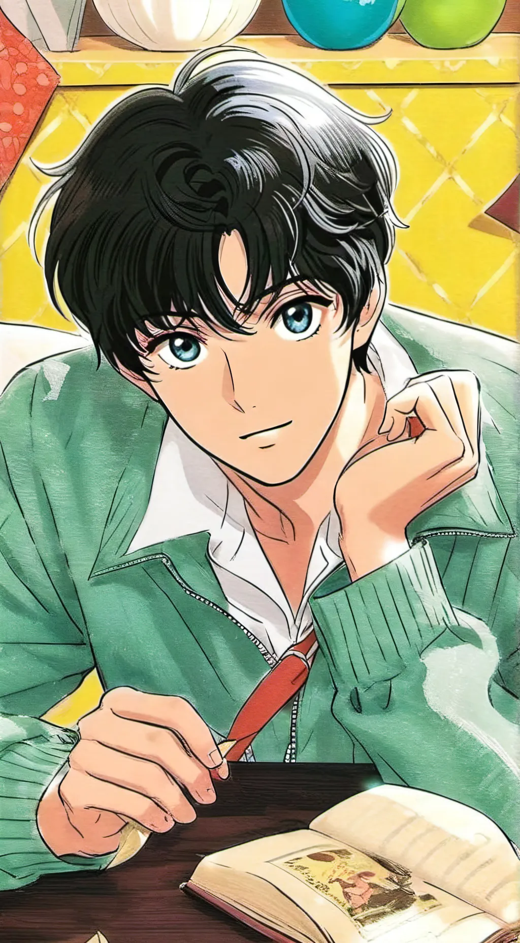 ai character: Mark background