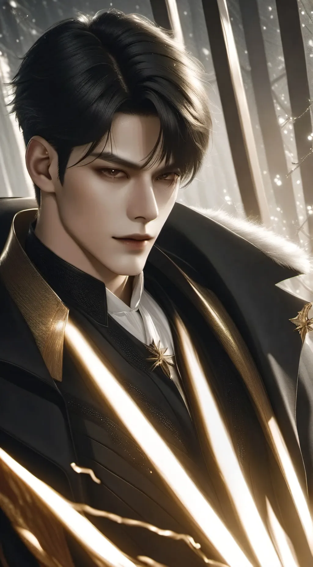 ai character: Leonardo background