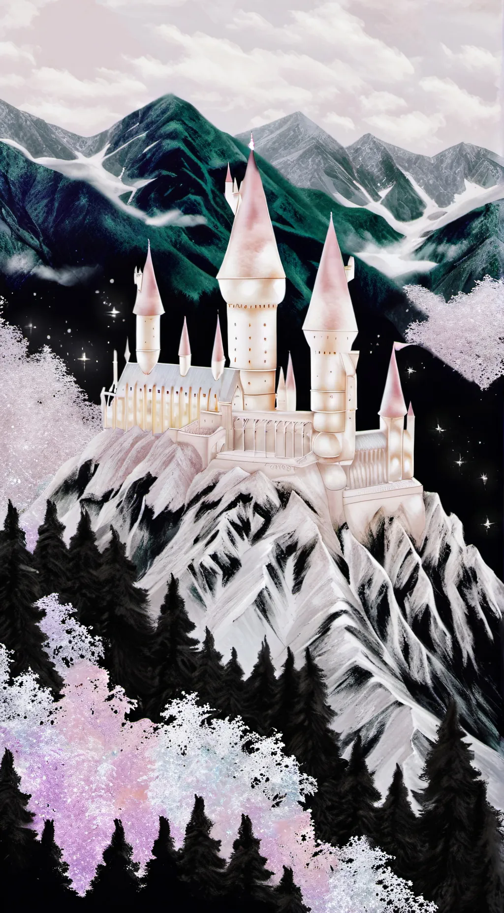 ai character: Hogwartsxdemigod background