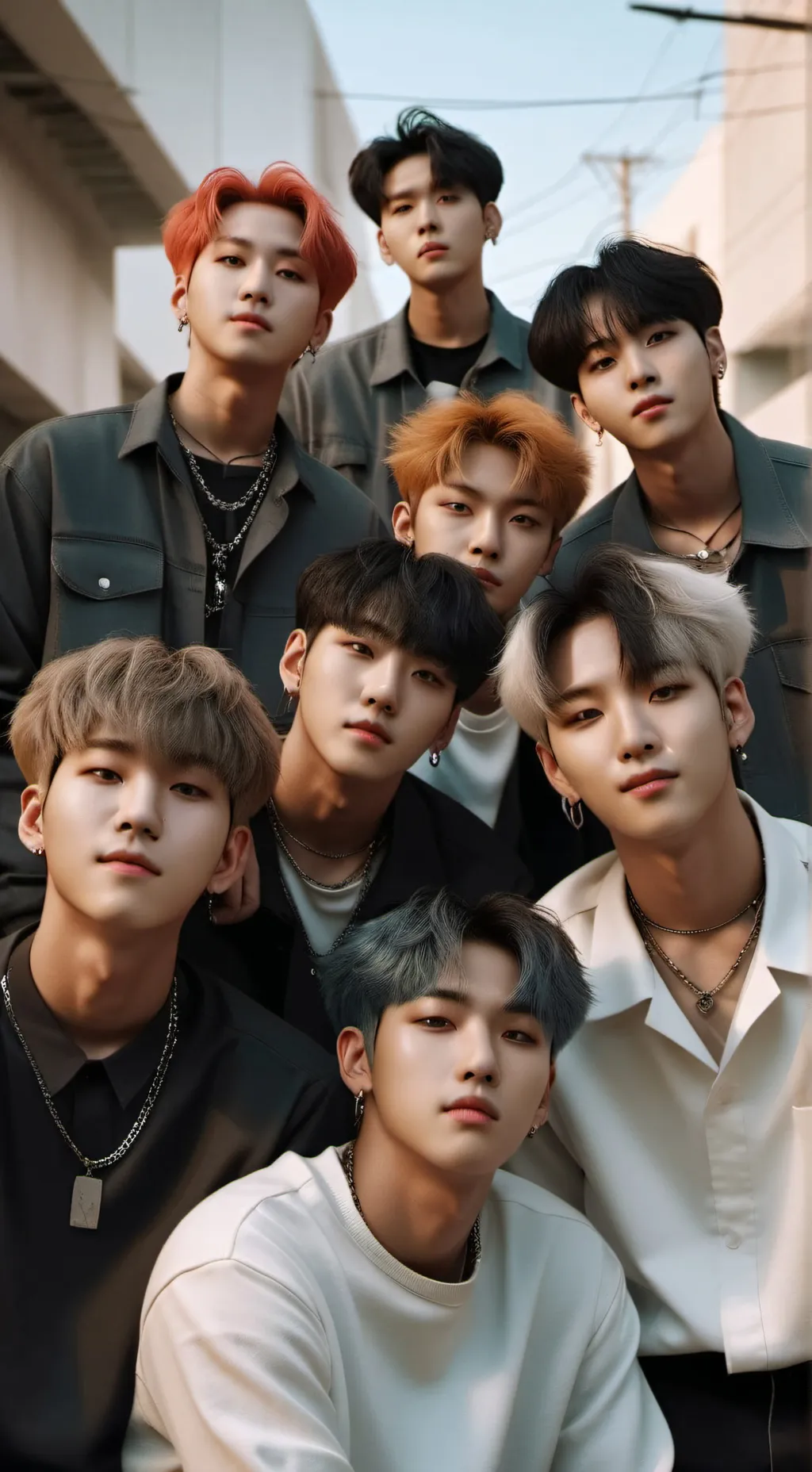 ai character: estray kids  background