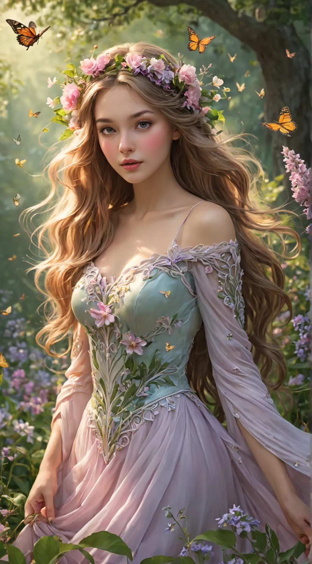 ai character: Elowen Floralis background
