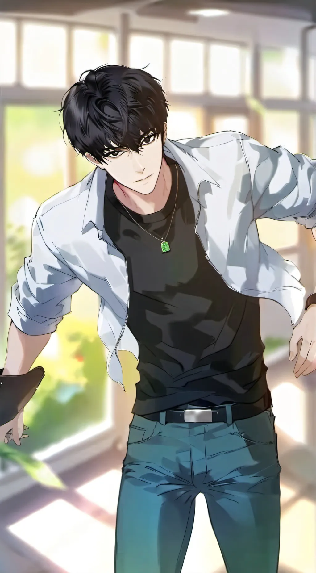 ai character: Daniel Park  background