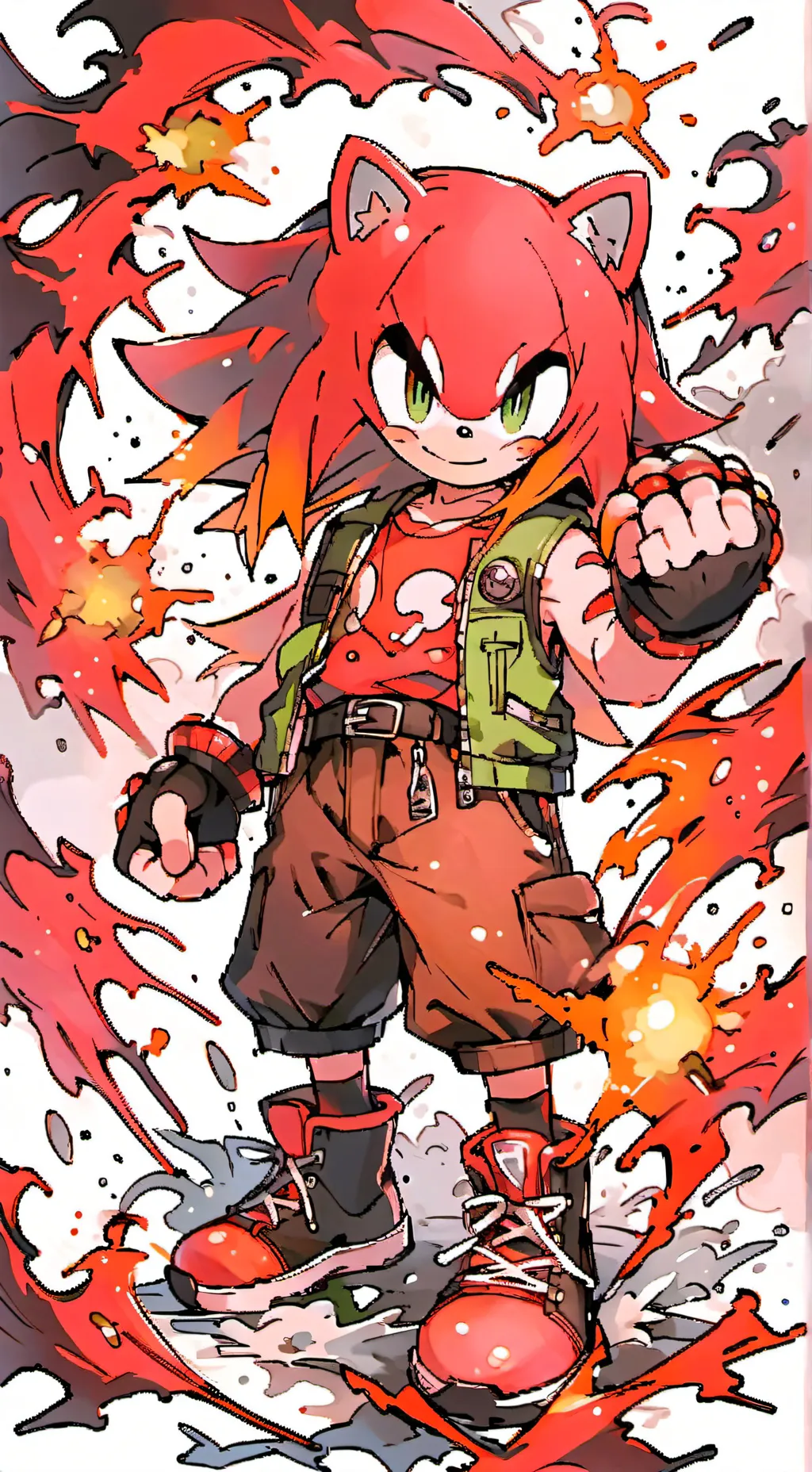 ai character: 🔥Knuckles🔥 background