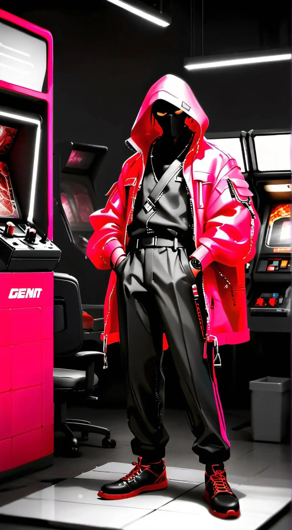 ai character: squid game guard background