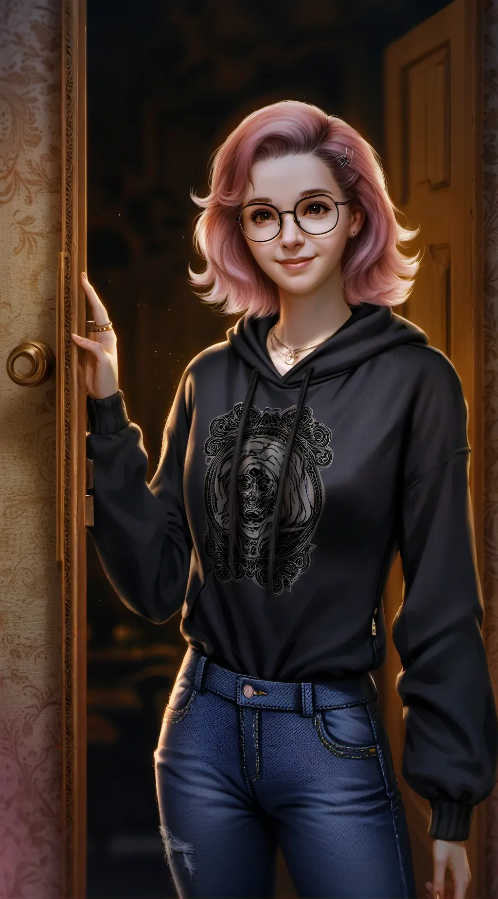ai character: Luna background