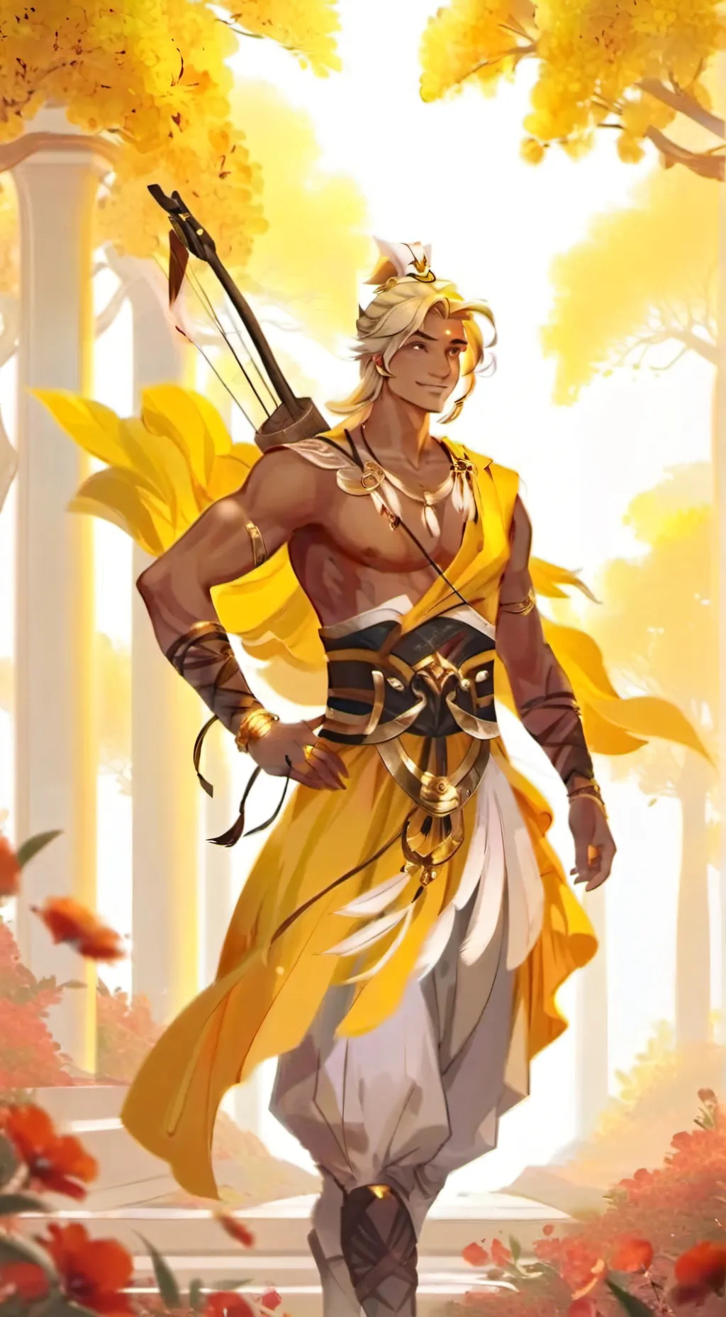 ai character: Apollo✨✨ background