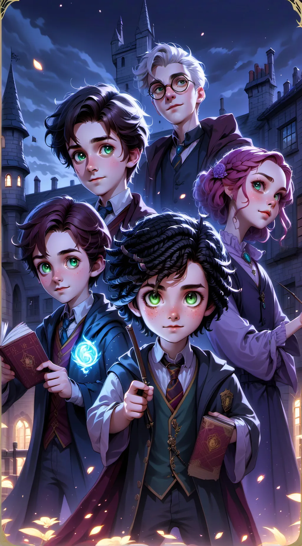 ai character: Hogwarts  background