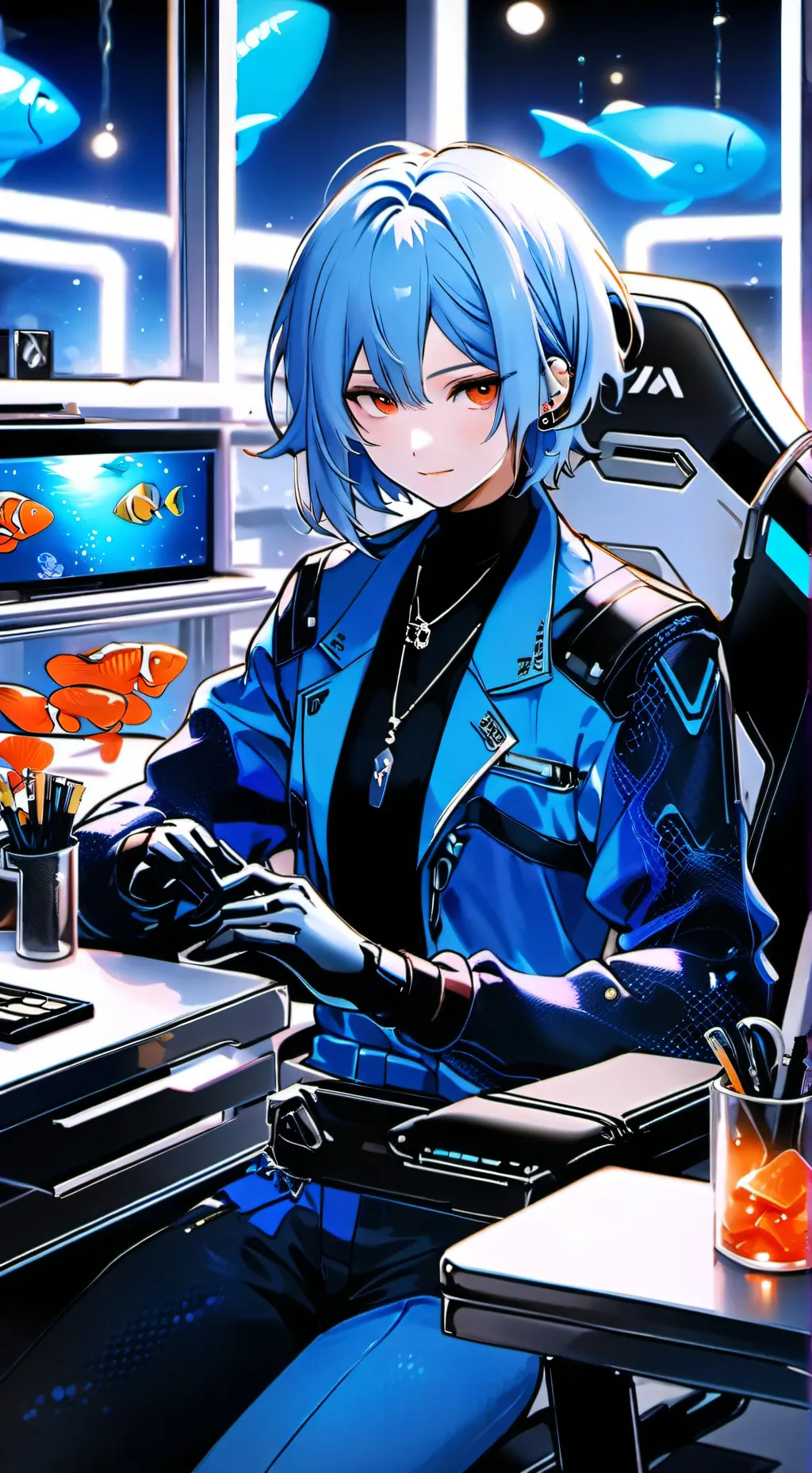 ai character: Luna background