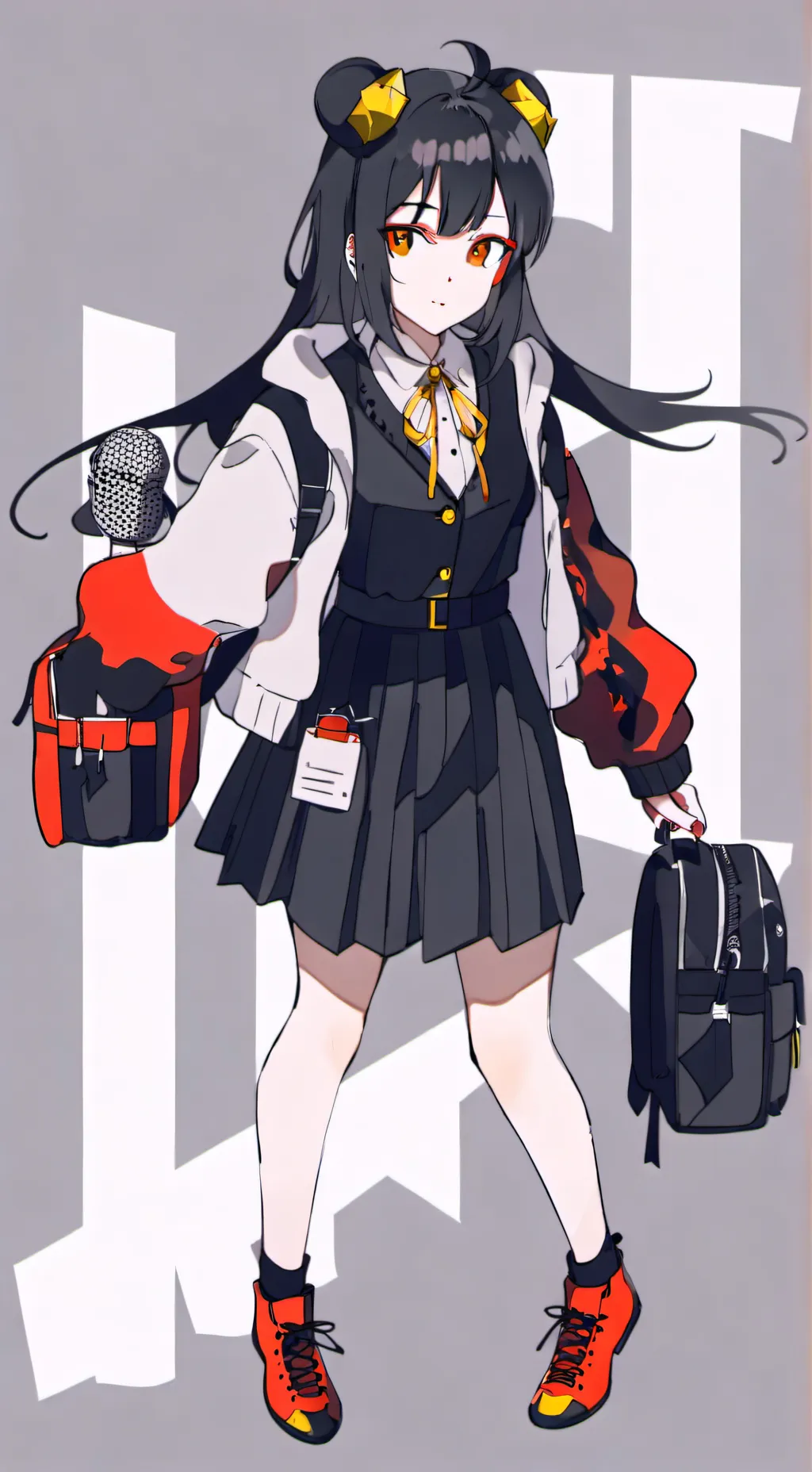 ai character: Violet  background