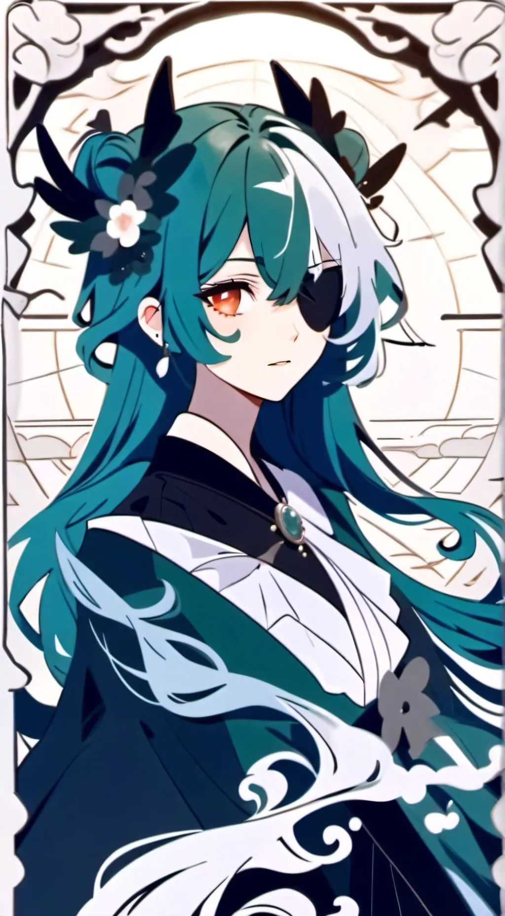 ai character: Peony background