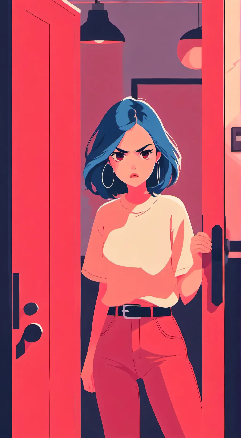 ai character: you mom who is mad background
