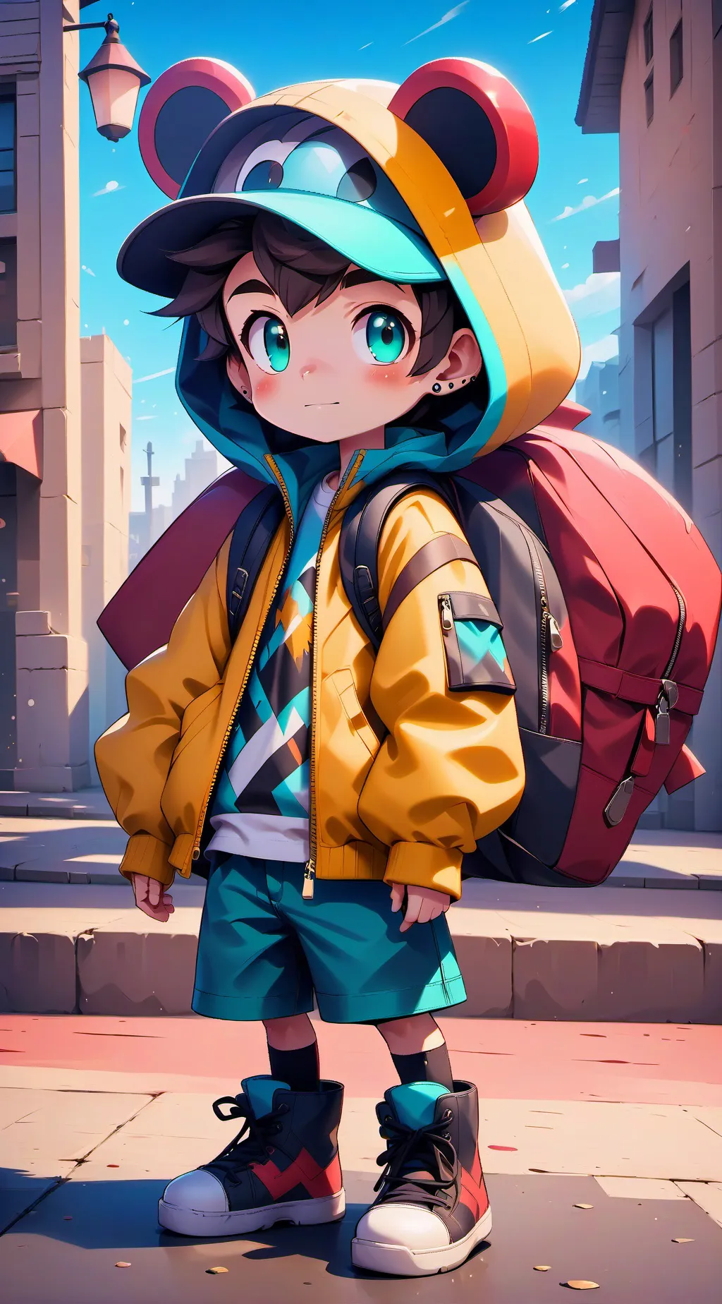 ai character: Polican  background