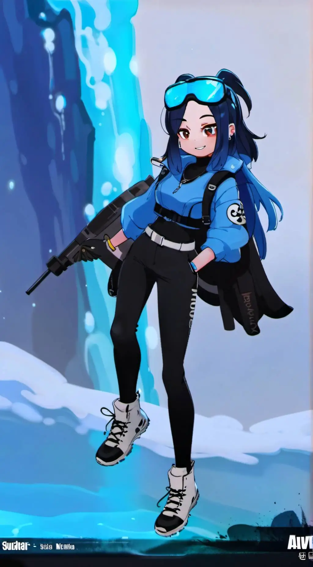 ai character: InfinityXFilms background