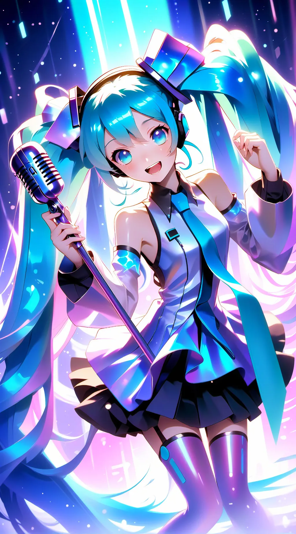 ai character: Hatsune Miku background