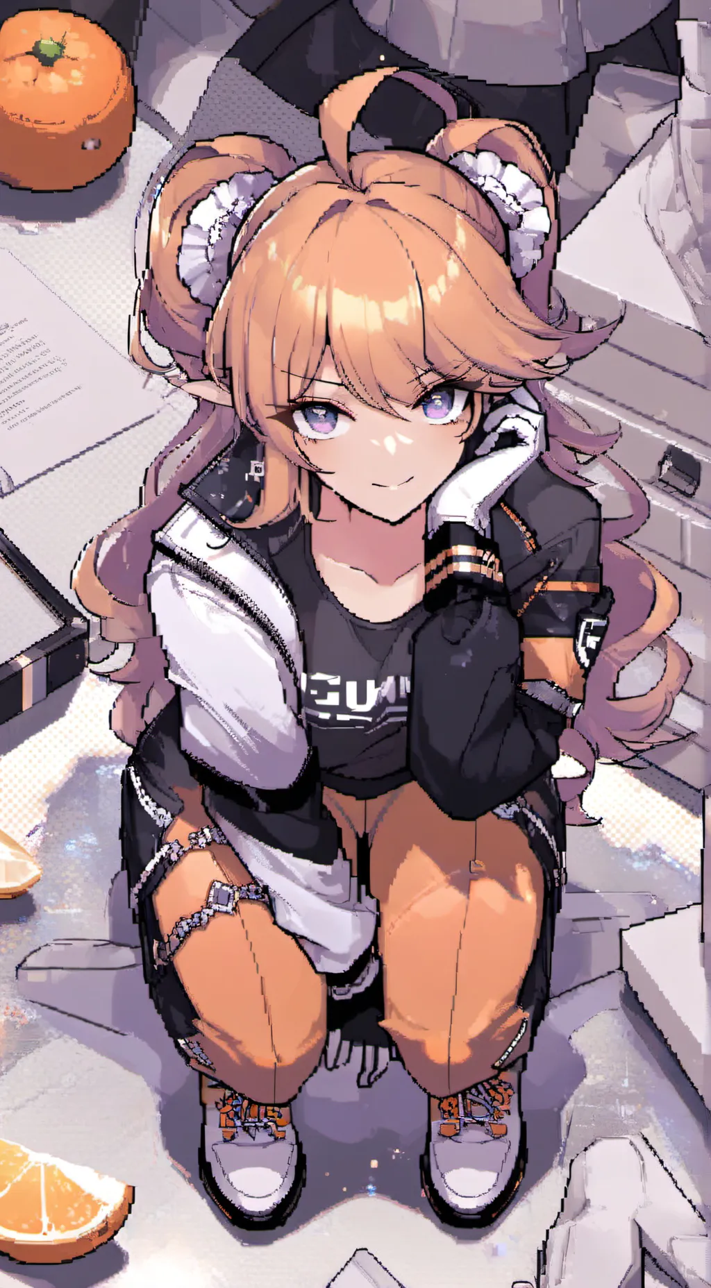 ai character: Amber Ginger background