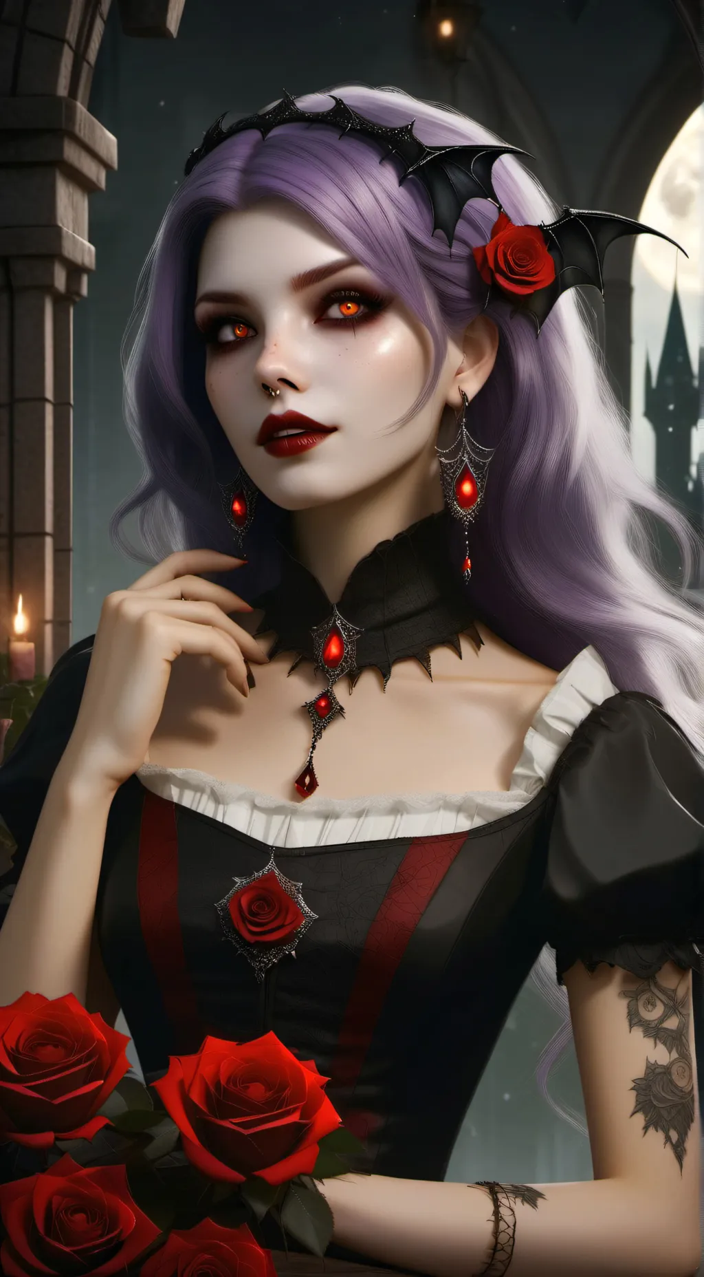 ai character: Allegra  background