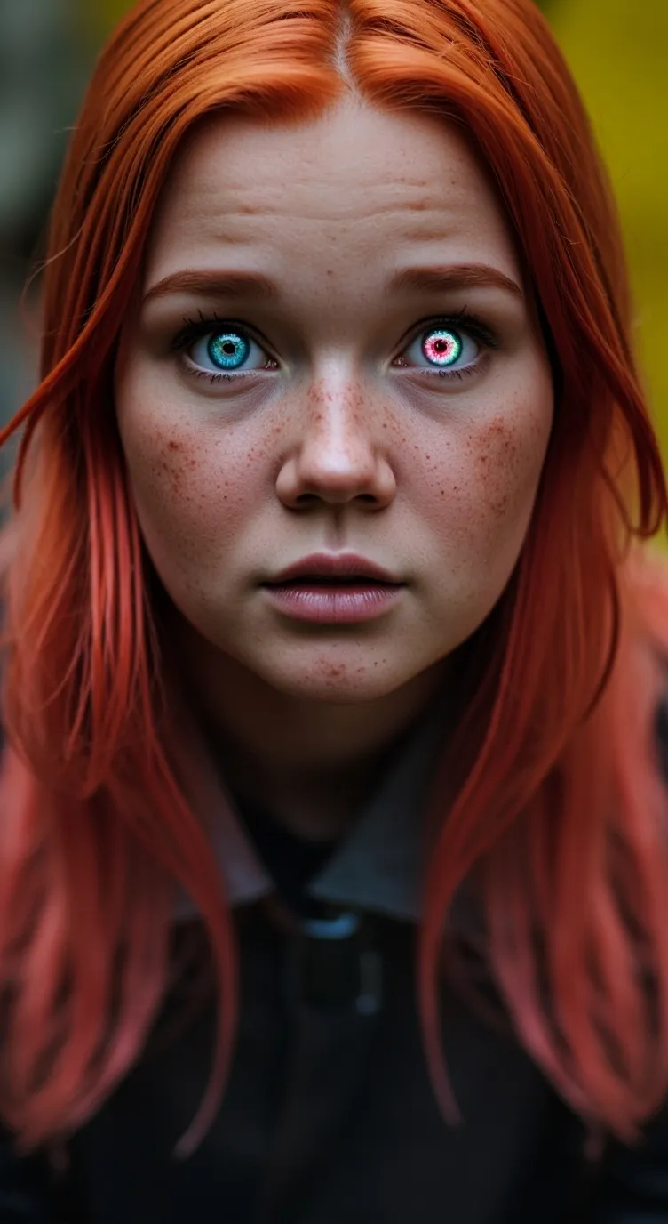 ai character: Glitch background