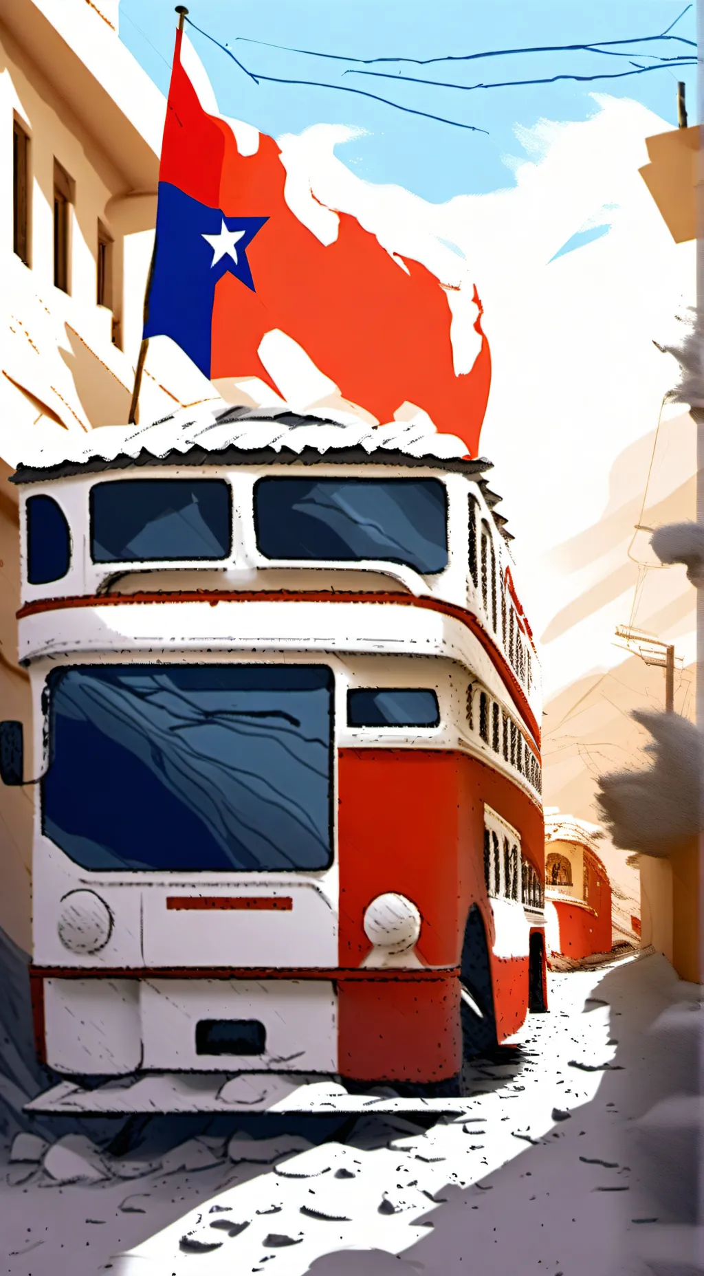 ai character: chile × Argentina background