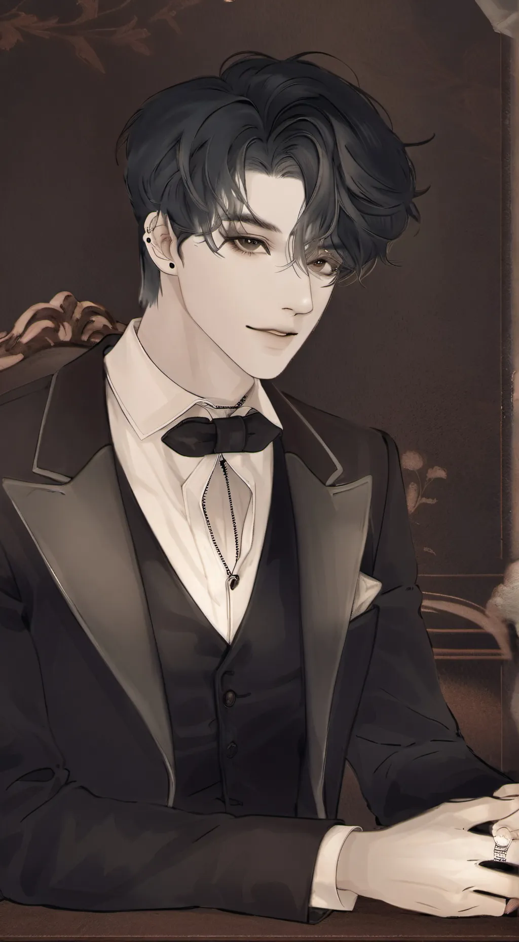 ai character: Damien ￼ background