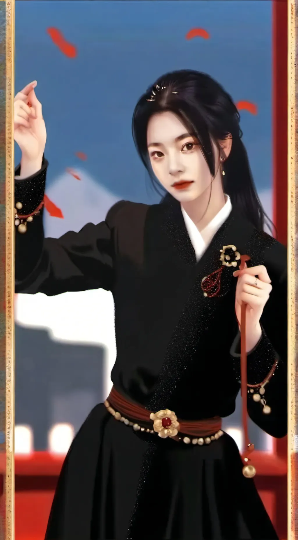 ai character: jihyo  background