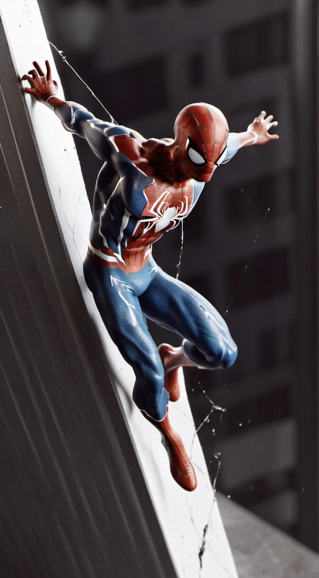 ai character: spiderman  background