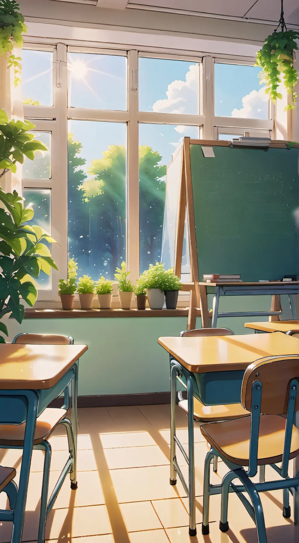 ai character: New school background