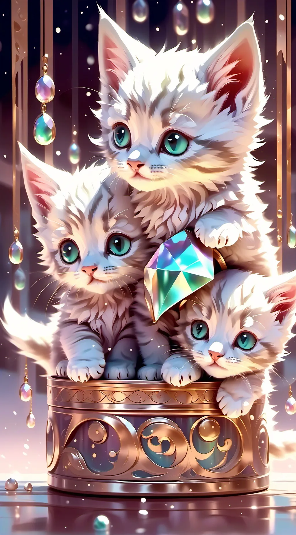 ai character: cats background