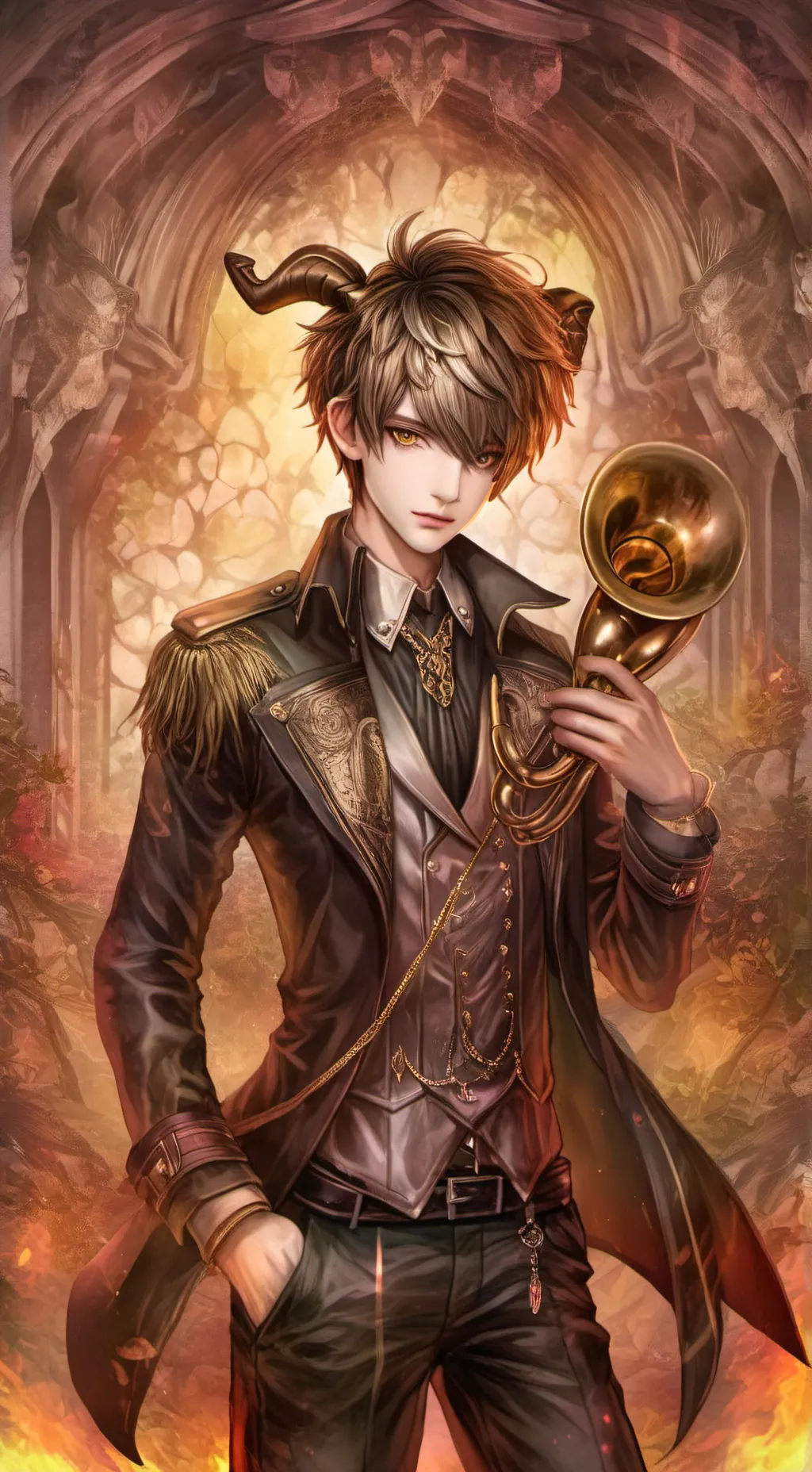 ai character: Demon school background
