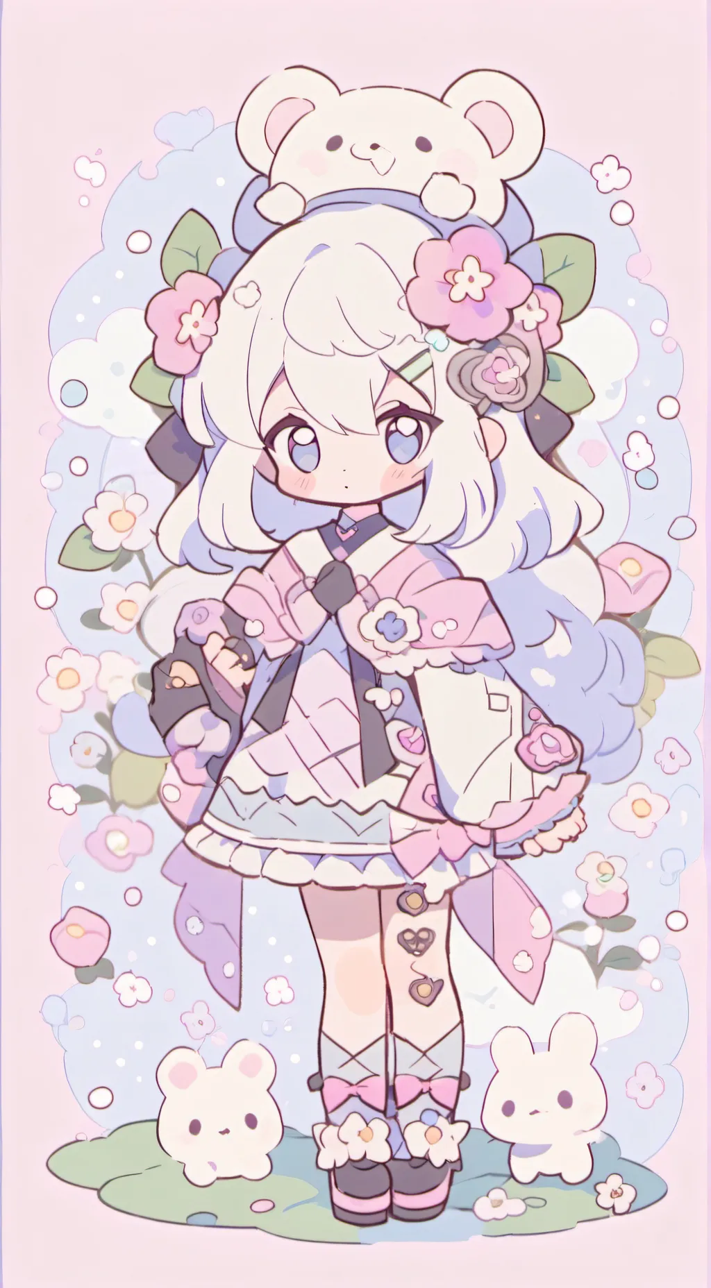 ai character: bebe recien nacida background