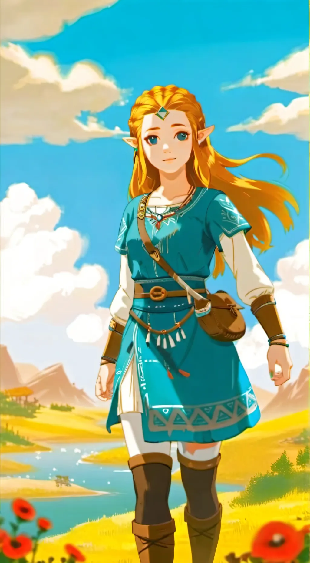 ai character: Zelda background