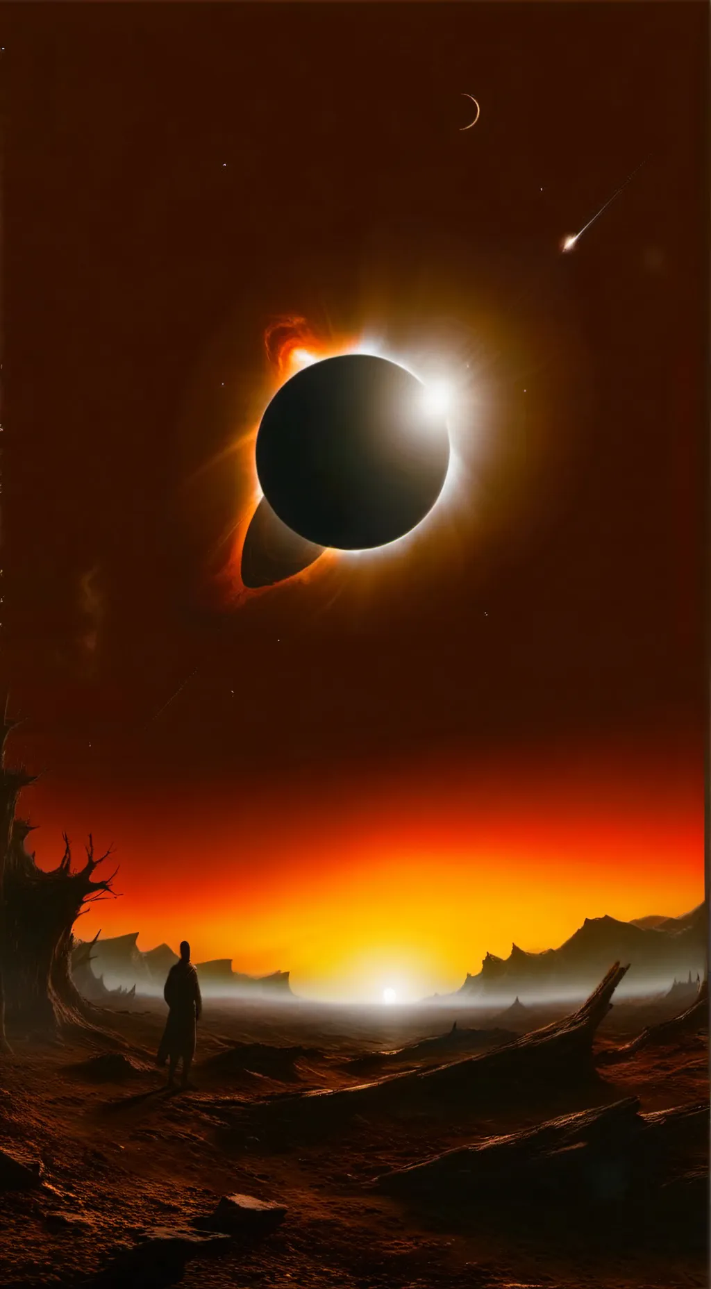 ai character: <Solar eclipse> background