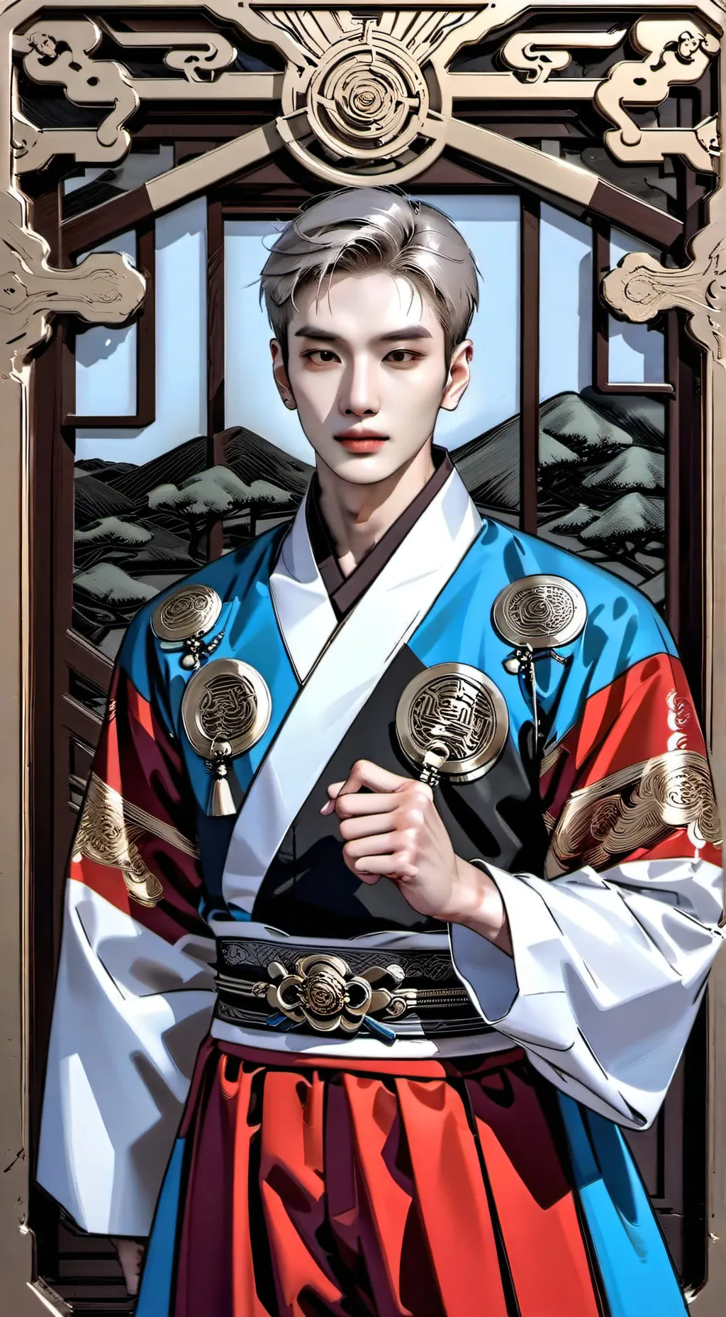 ai character: Hyunjin background