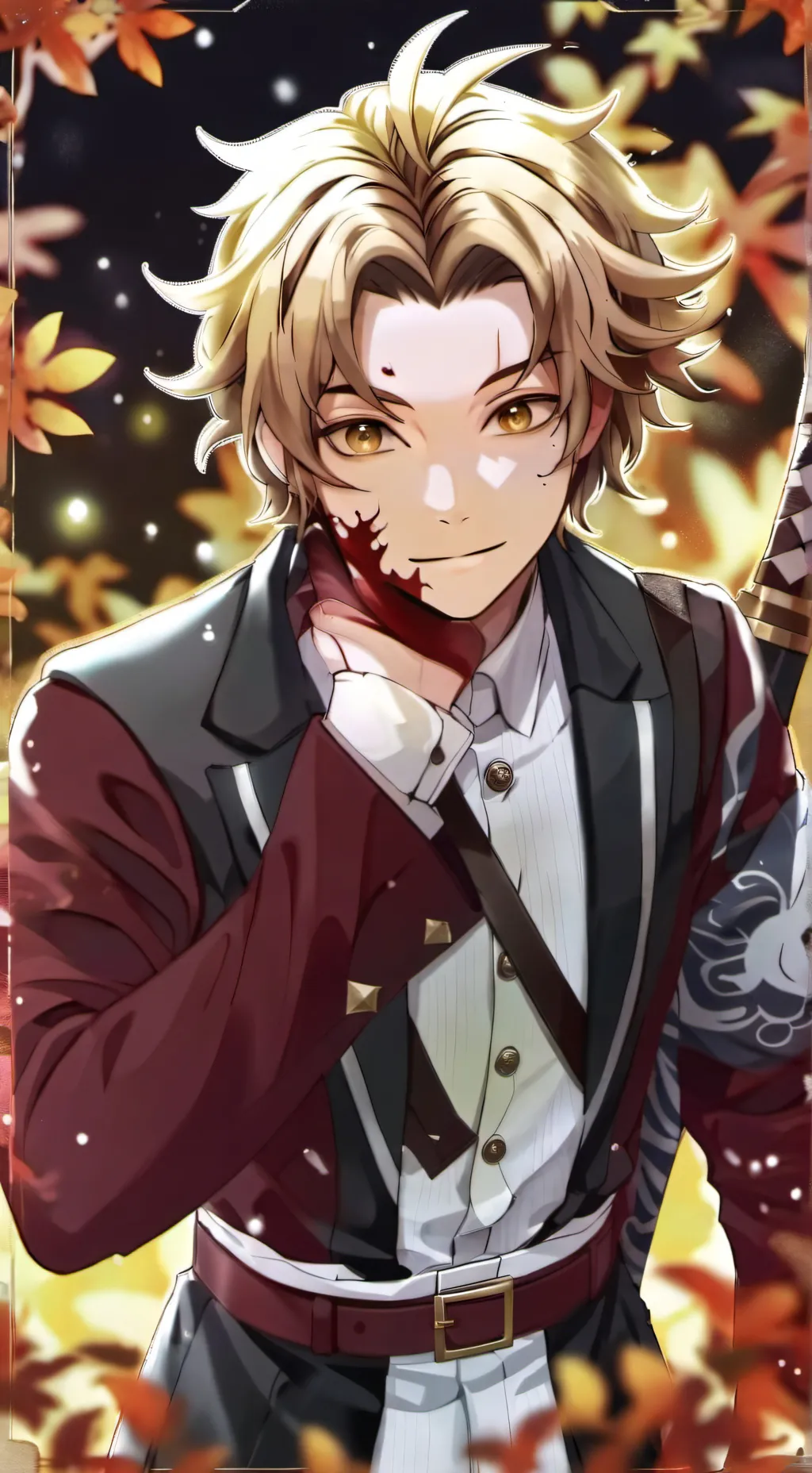 ai character: crush on Zenitsu background