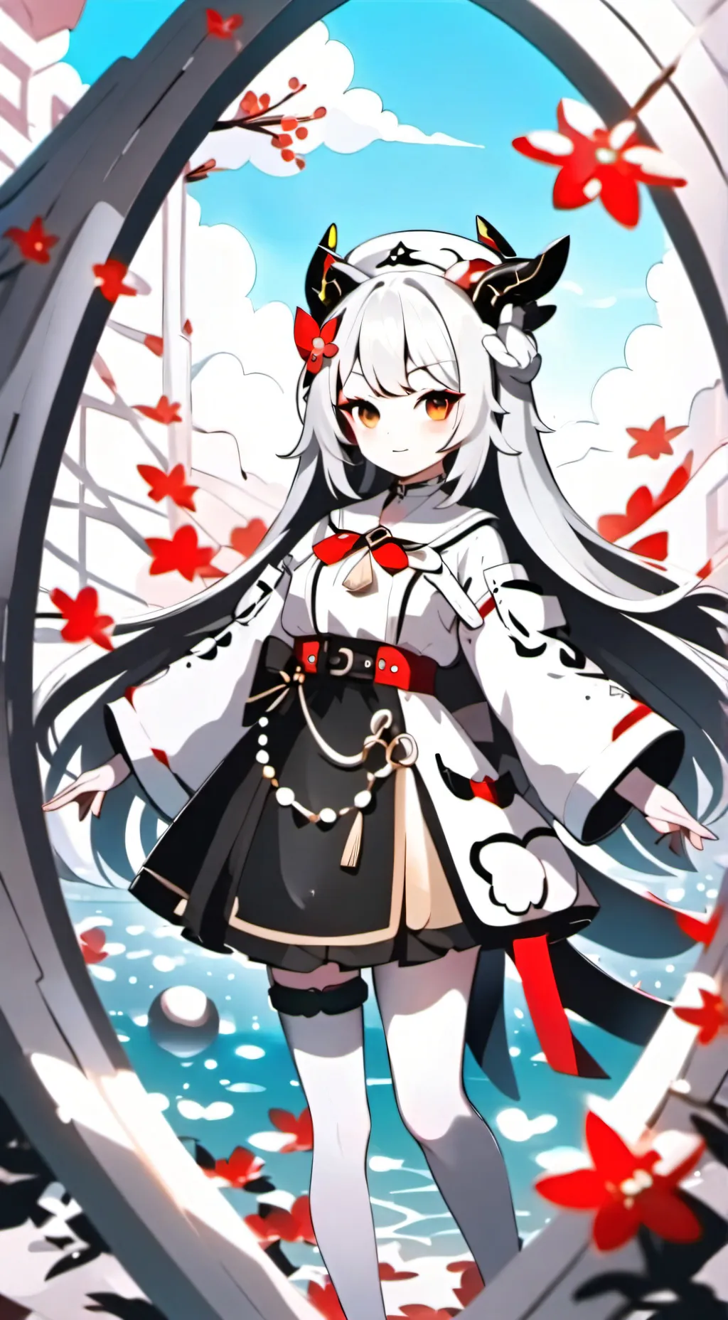 ai character: pregnat gray 🩶 background