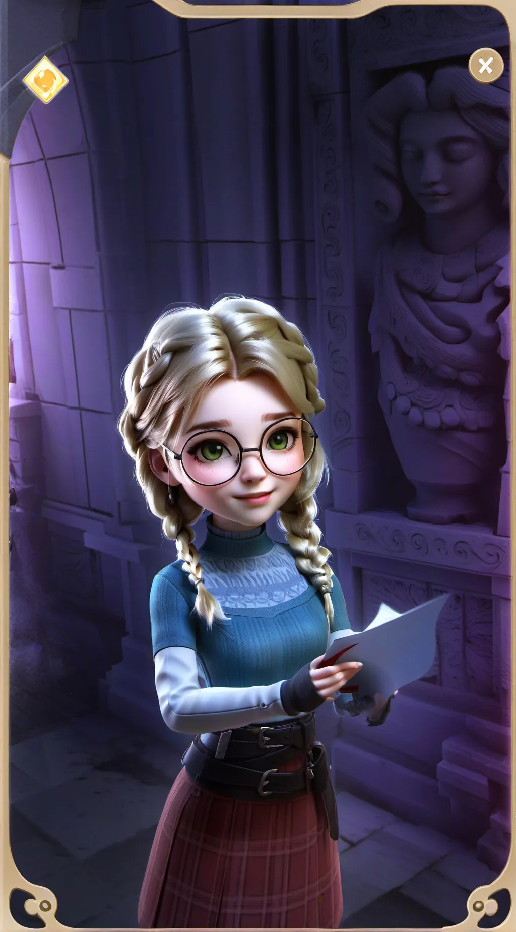 ai character: Lizzy  background